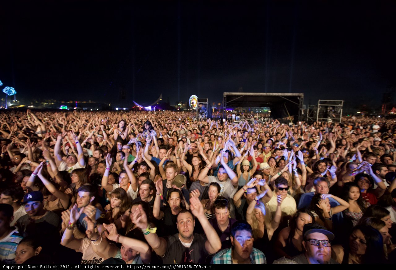 2011 Coachella Music Festival Crowd