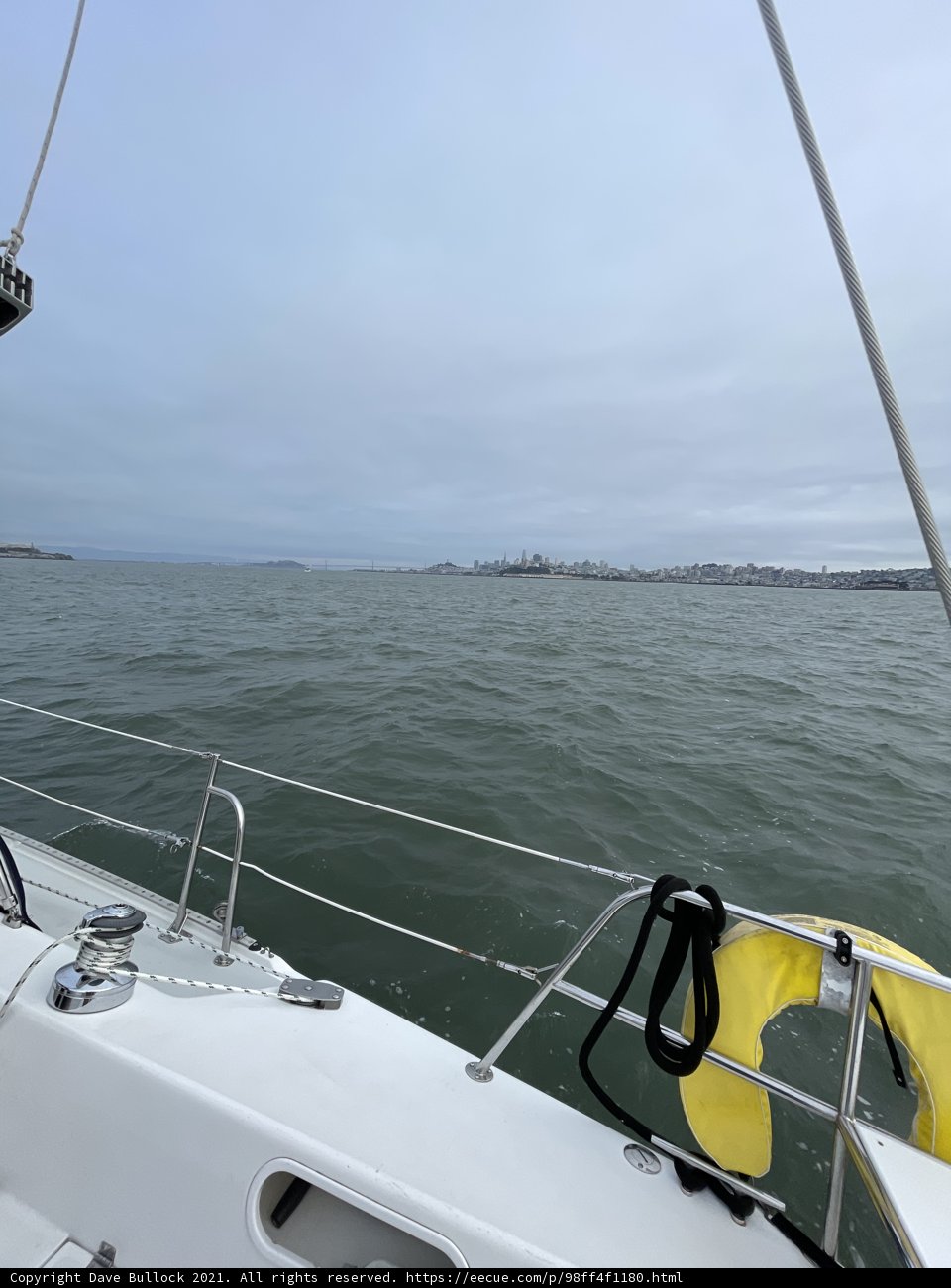 Sailing along the San Francisco Bay