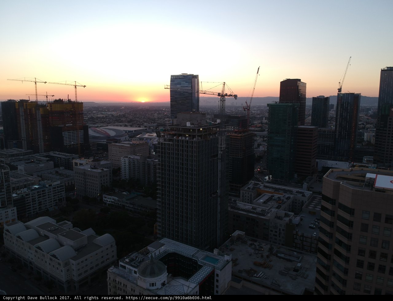 Overlooking Downtown LA