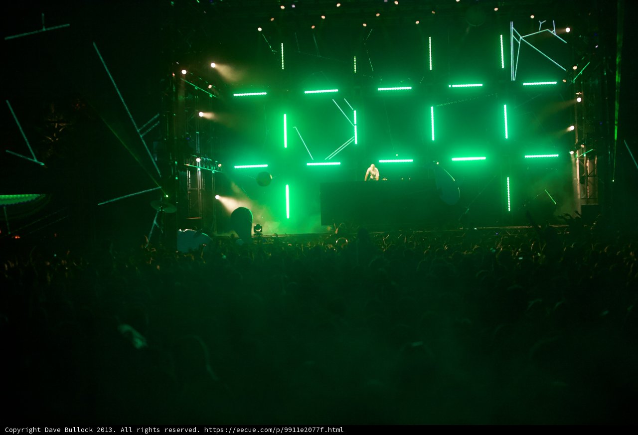 Green Spotlight on the Coachella Stage