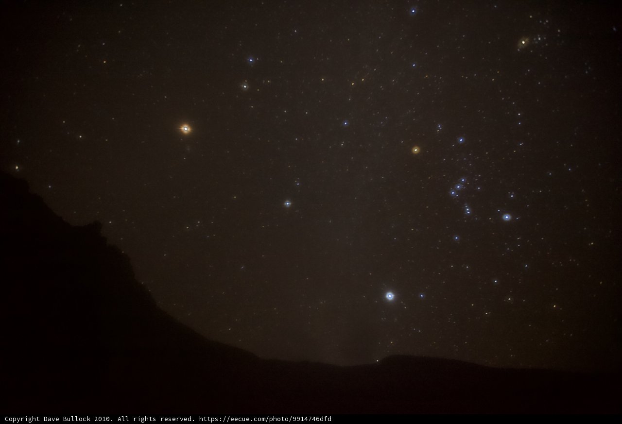 Starry Night with Nebula and Triple Moons
