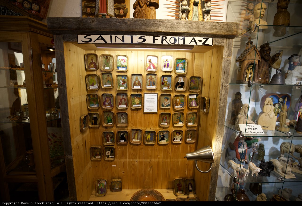Saints From A to Z Folk Art Display Collection