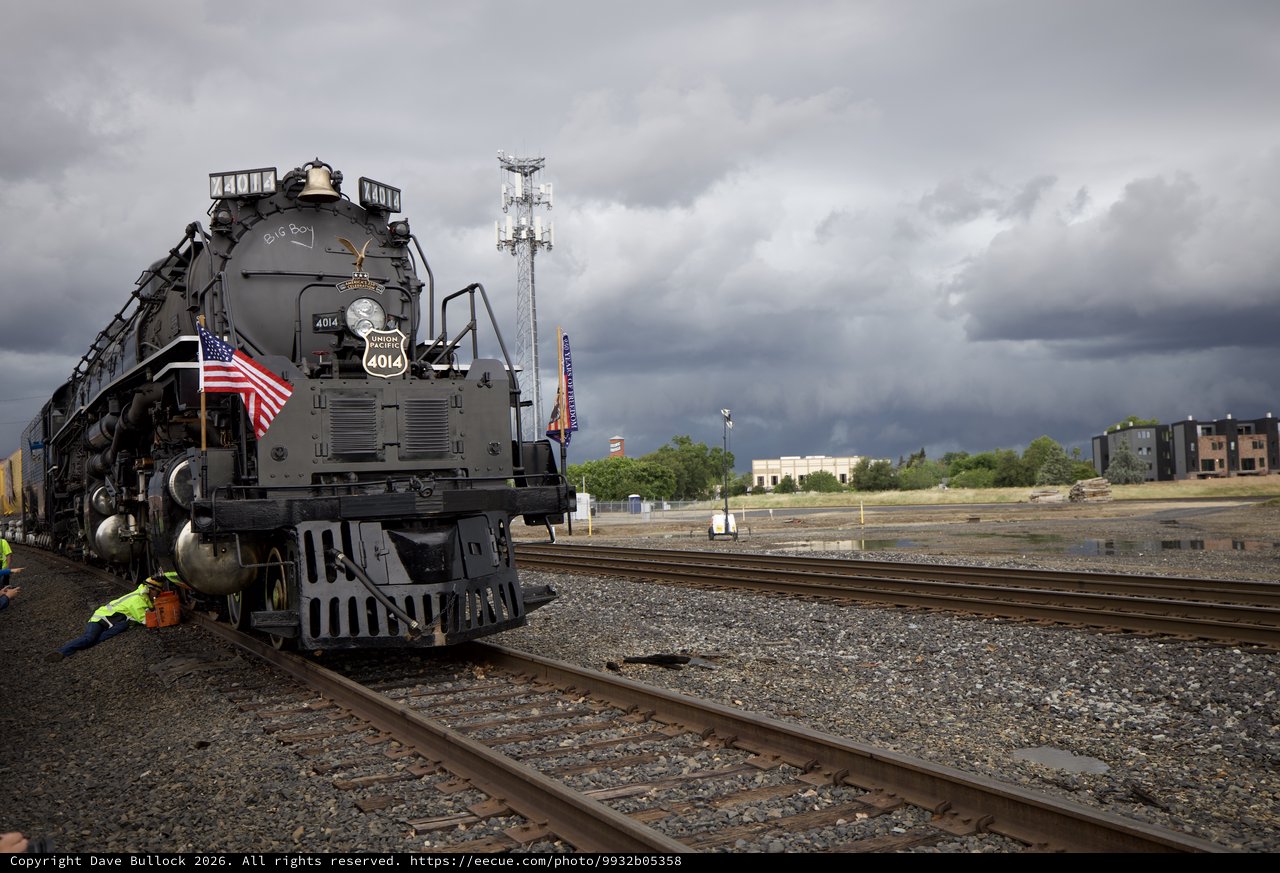 Union Pacific Big Boy 4014 Under Storm Clouds