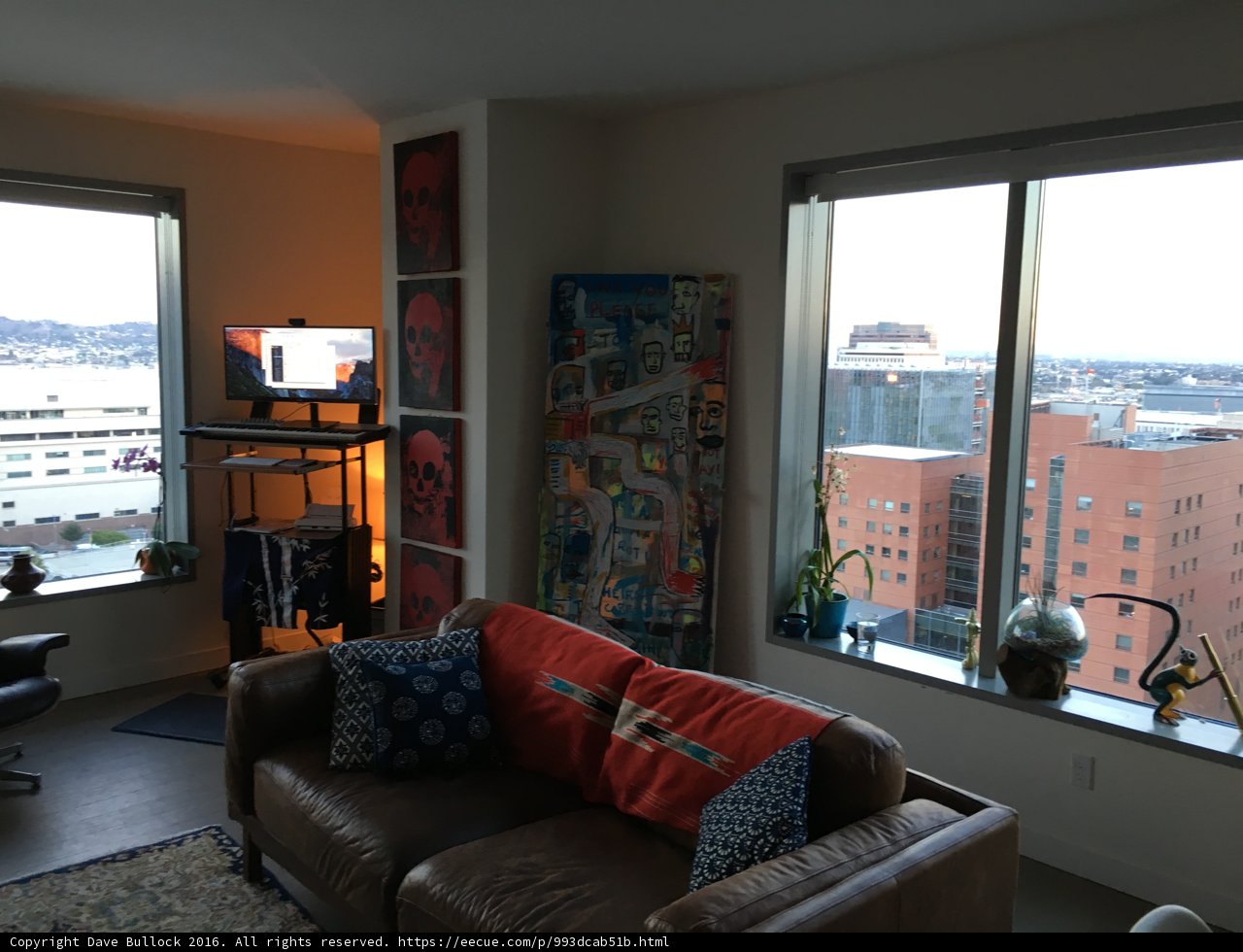 Cozy Living Room with a View