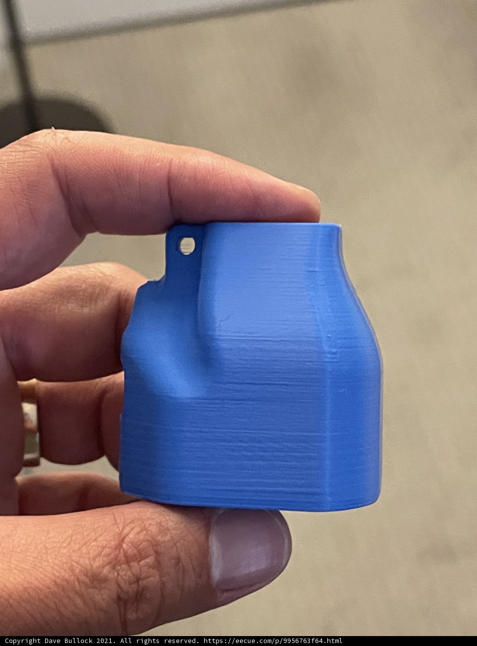 Blue object for cleaning