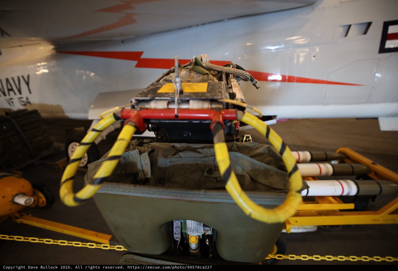Aircraft Ejection Seat Display on USS Hornet