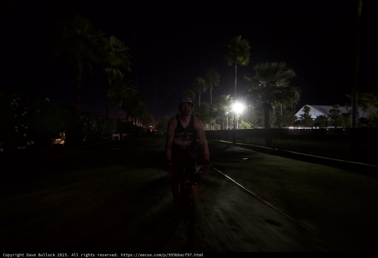 Night Cyclist Portrait