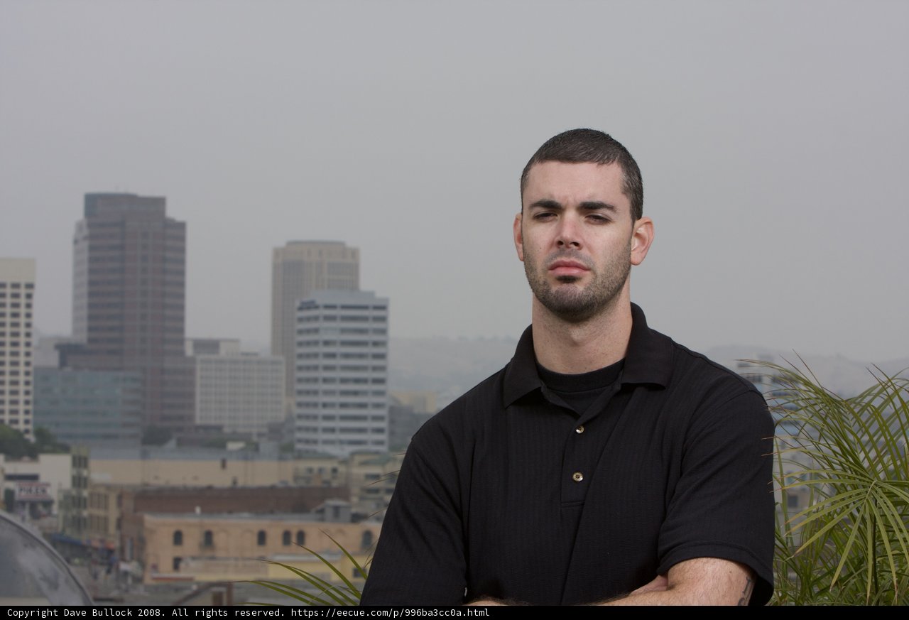 Dan B Enjoying a Hazy Metropolis