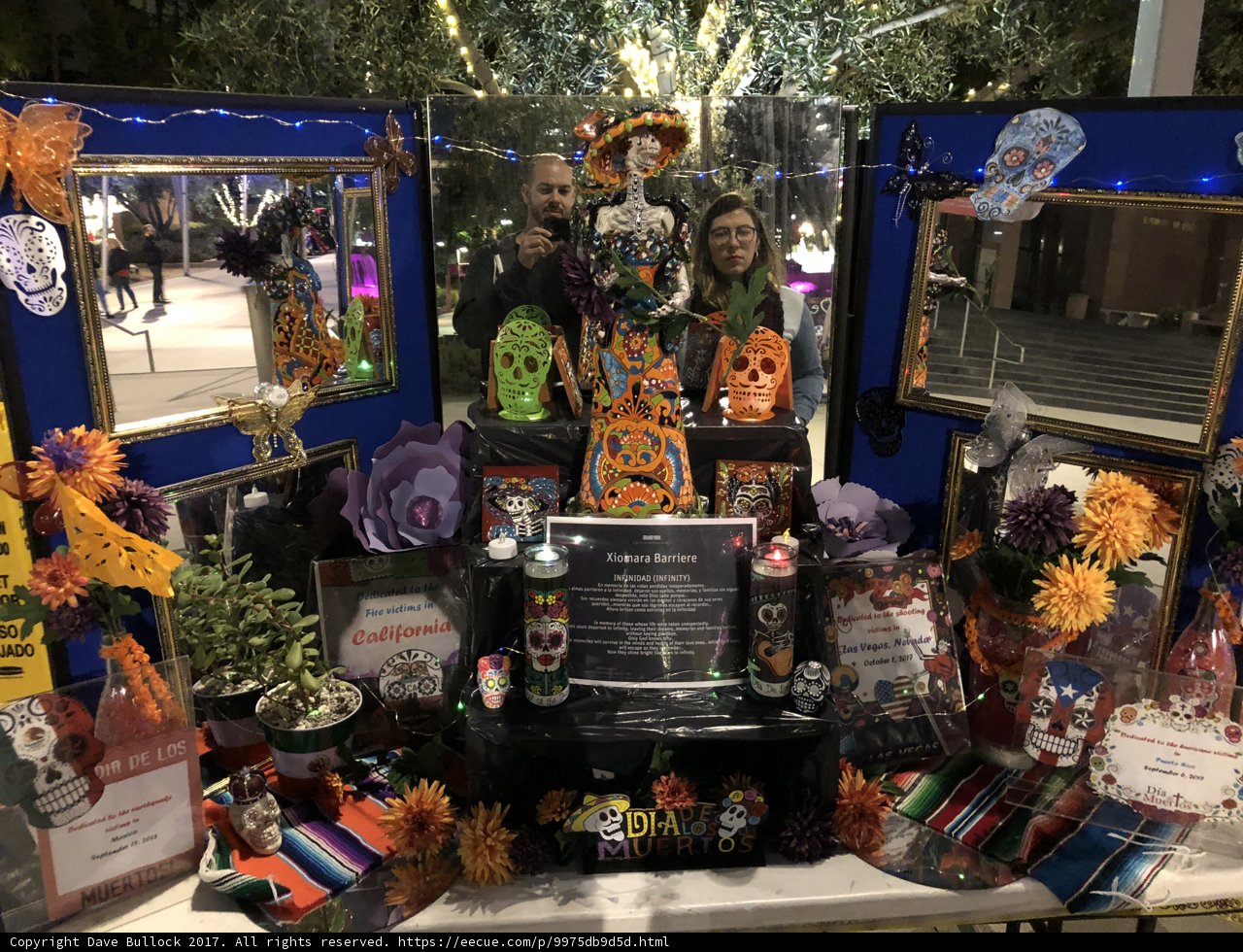Day of the Dead display at a store