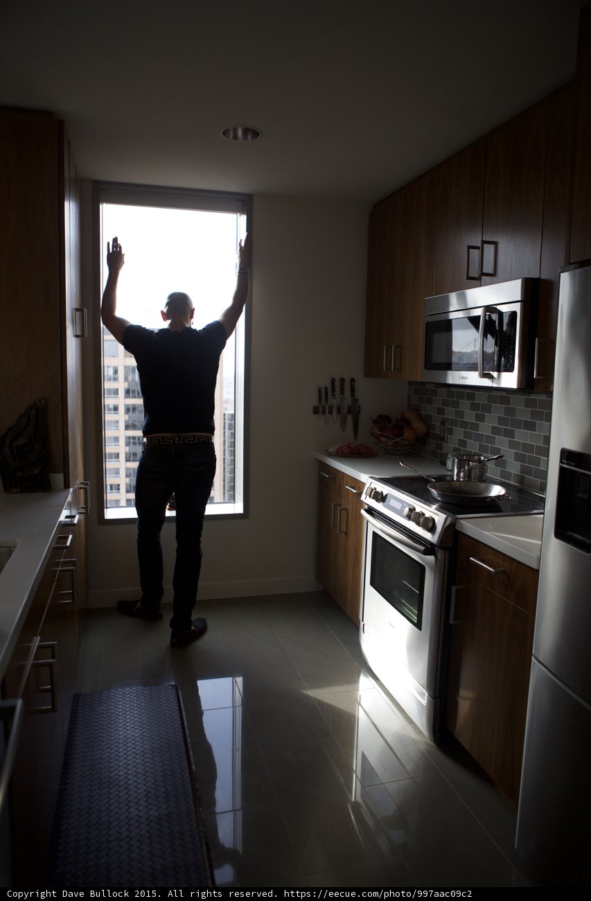 Victory Pose in the Kitchen