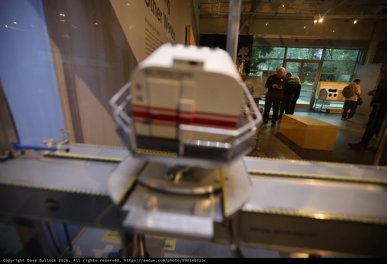 Blurred Model Display at Chabot Space Center