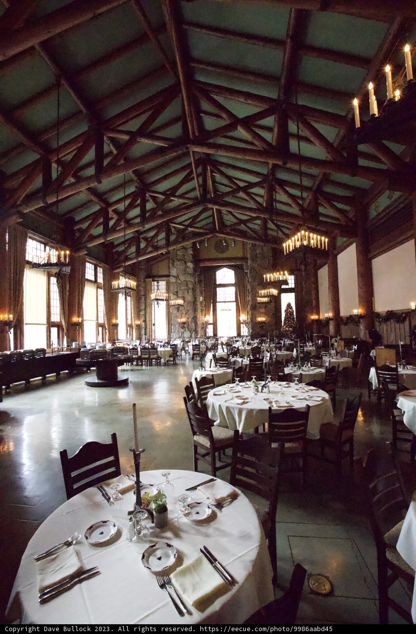 Aerial Perspective of a Grand Yosemite Dining Experience