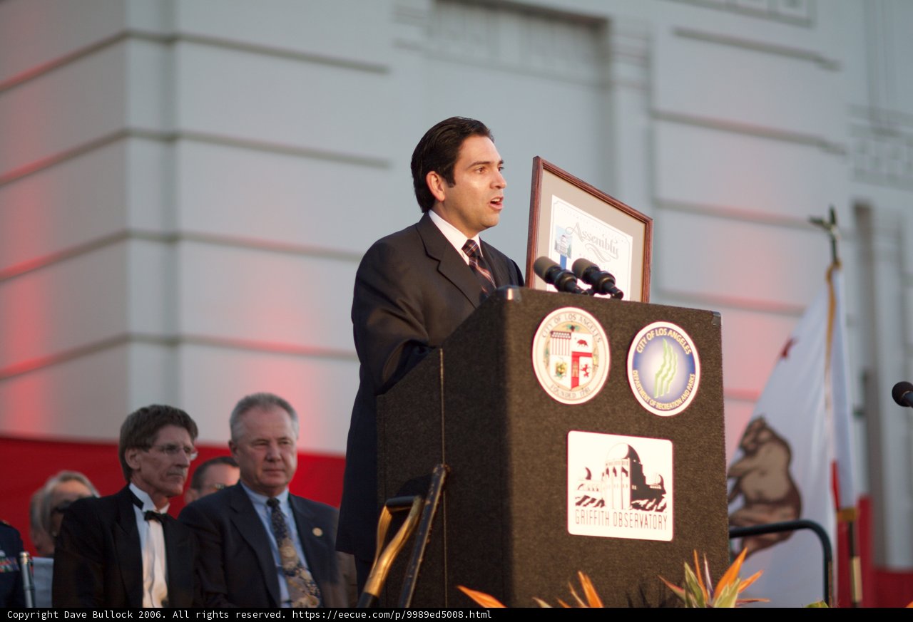Addressing the Crowd with a Patriotic Touch
