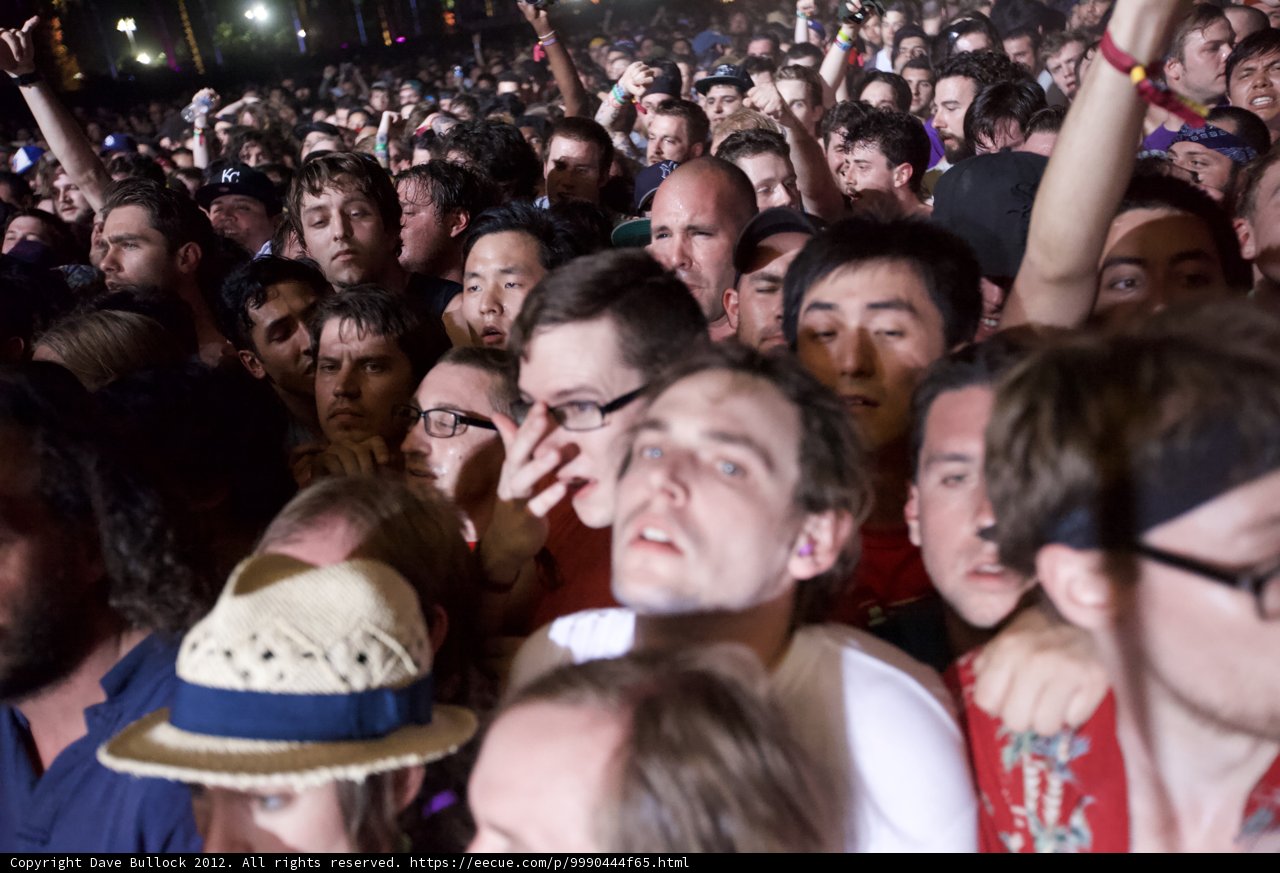 Jam-packed concert with one enthusiast