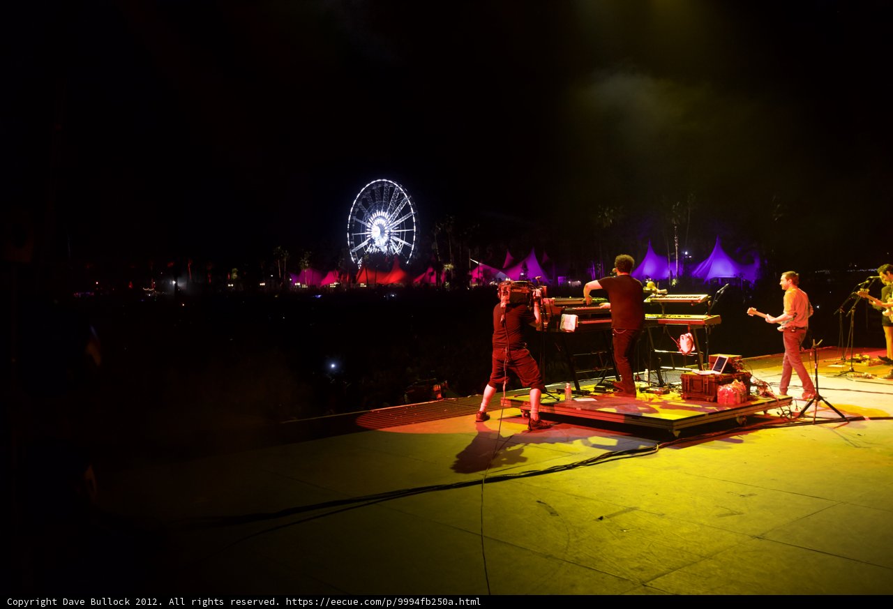 Rocking out under the Ferris Wheel