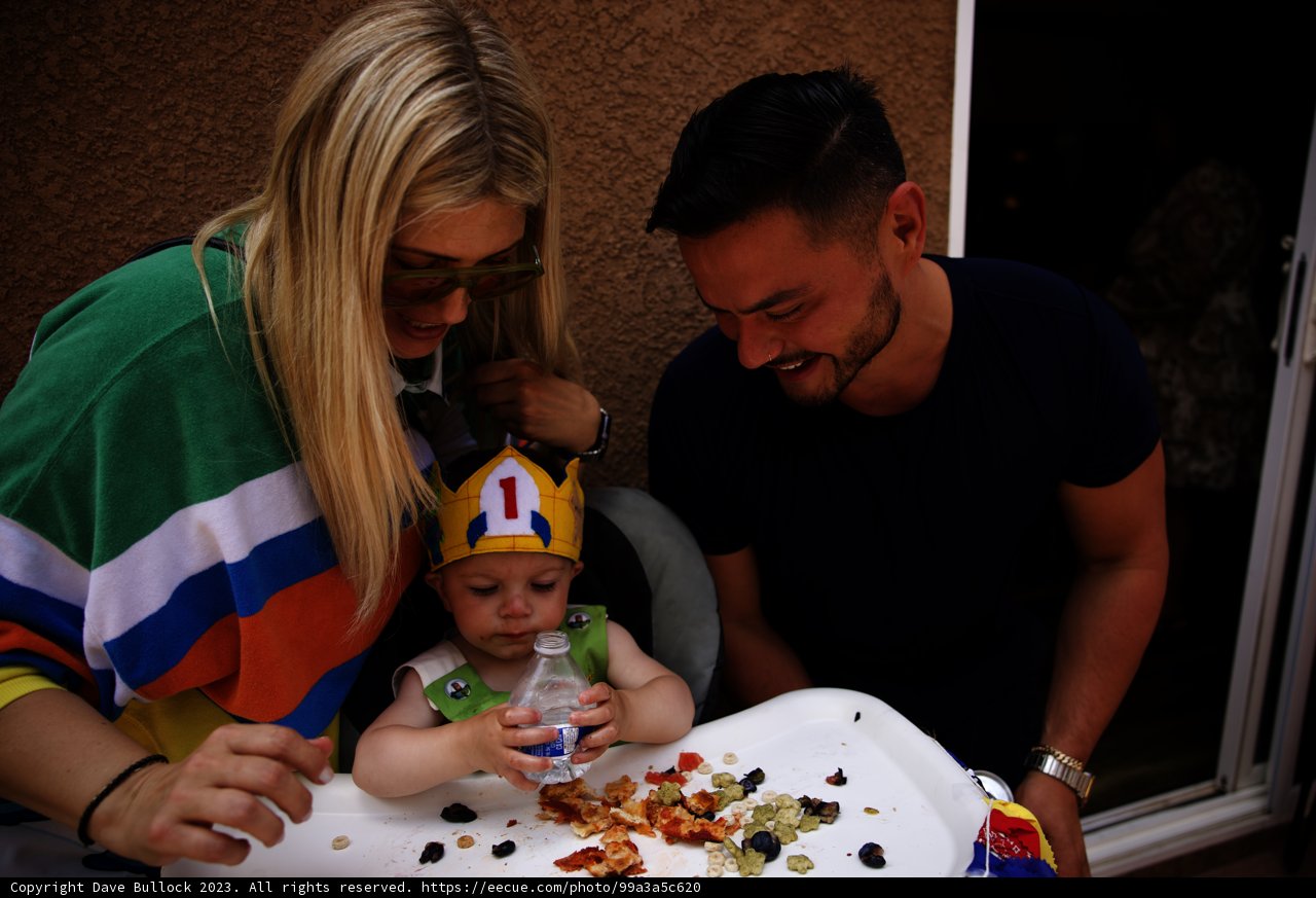 Wesley's First Birthday Bash with Loving Parents in Oxnard, 2023.