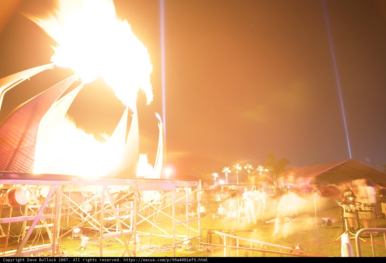 Blazing Bonfire at Coachella