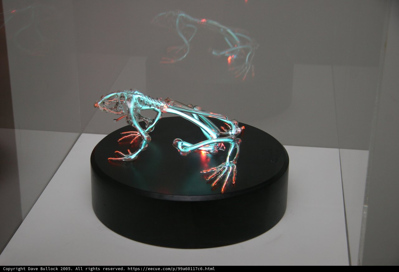 Glowing Frog Sculpture