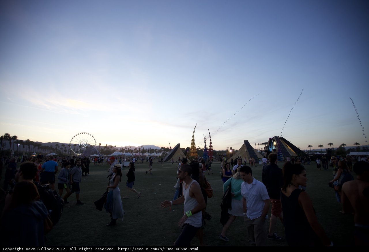 Sunset Stroll at Coachella Music Festival