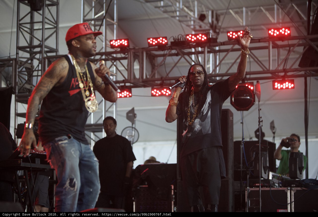 Two Men on Stage at Coachella
