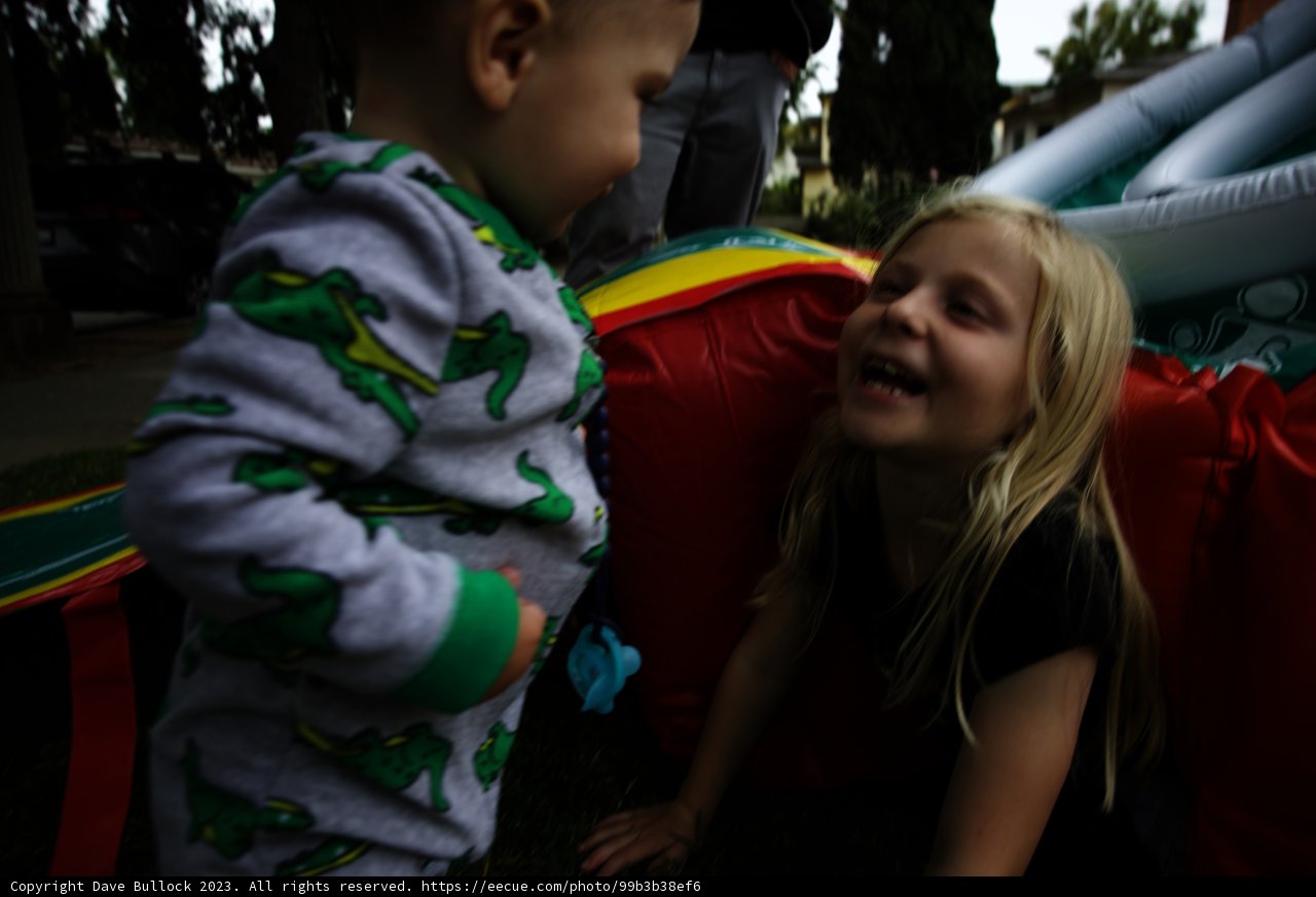 Bouncy Castle Fun at Cam's Grad Party