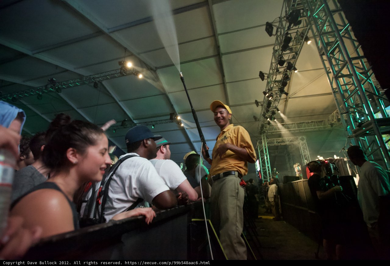 Yellow Shirted Performer Takes the Stage