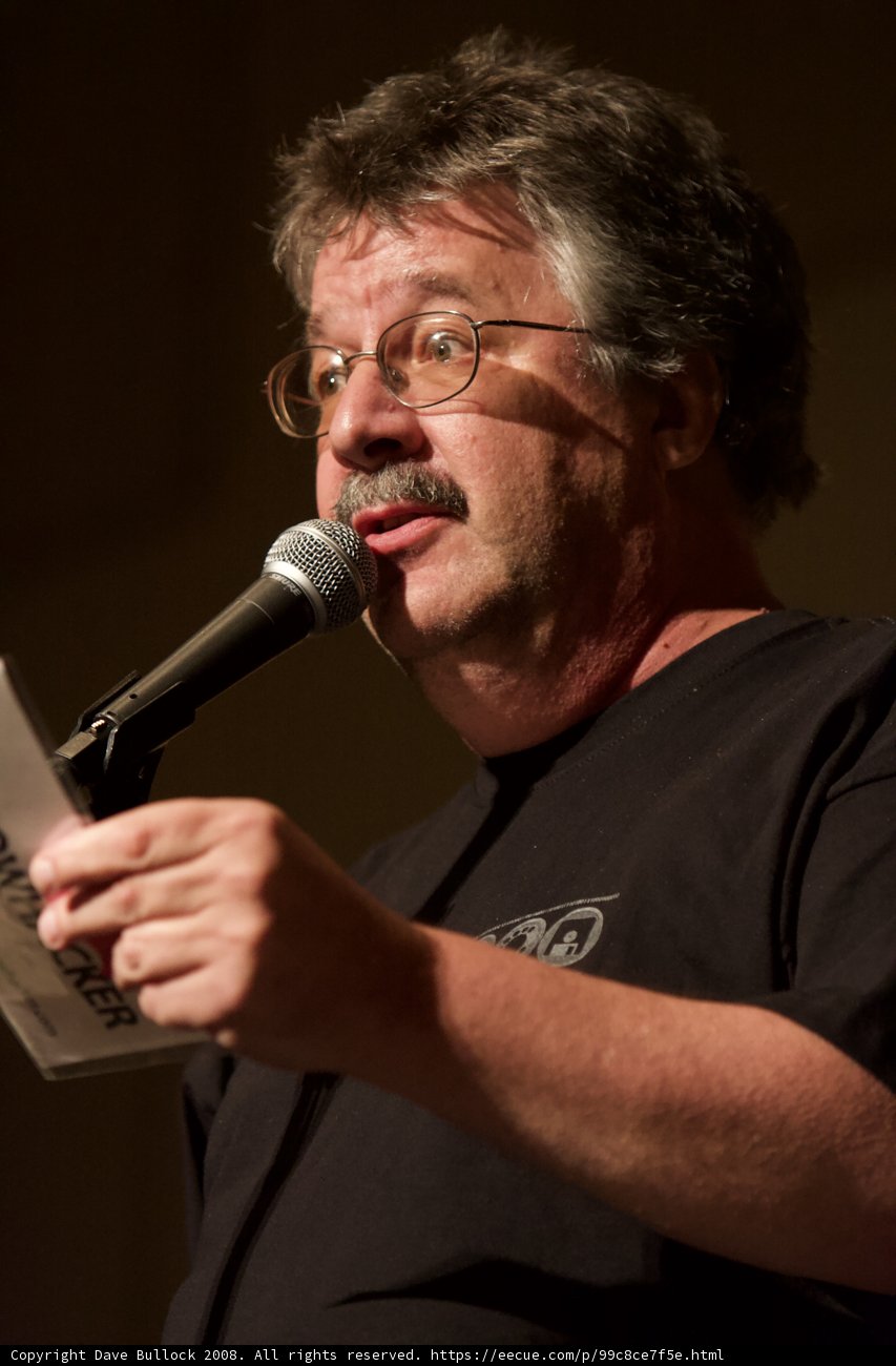 Entertainer Captivates Crowd with Microphone