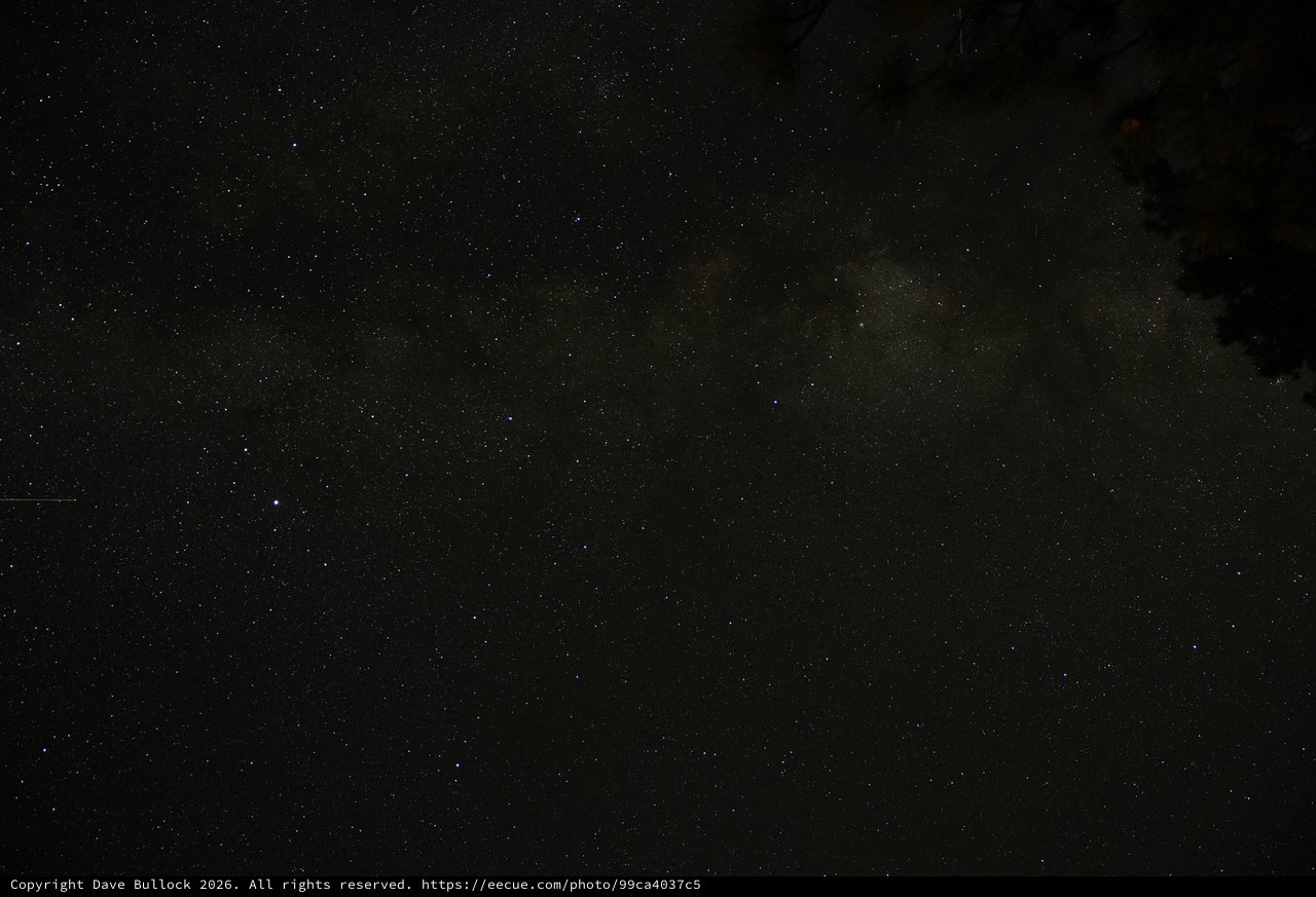 Milky Way Arches Over Mount Lassen Wilderness