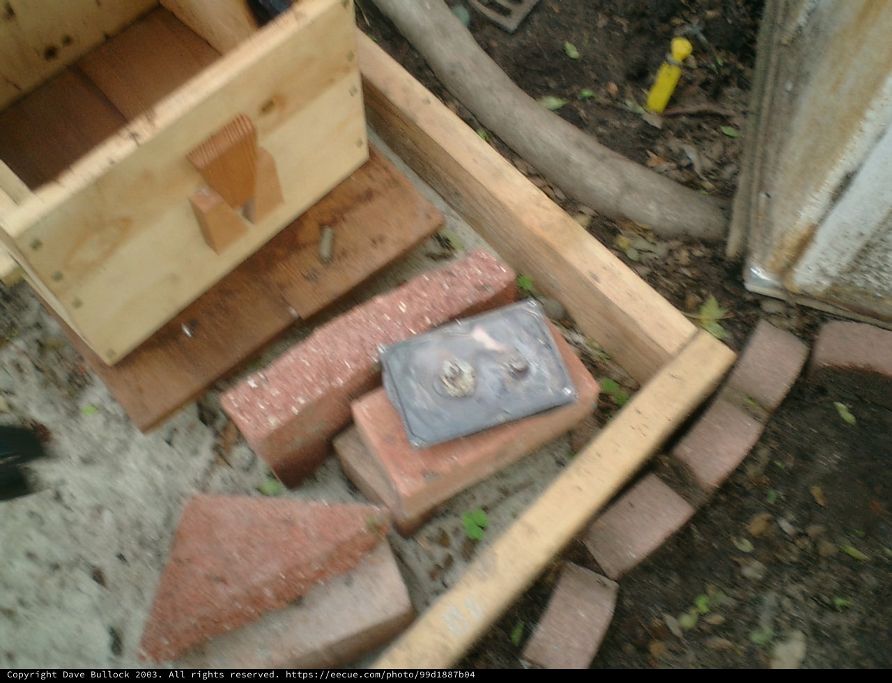 Mini Camera on a Plywood Box