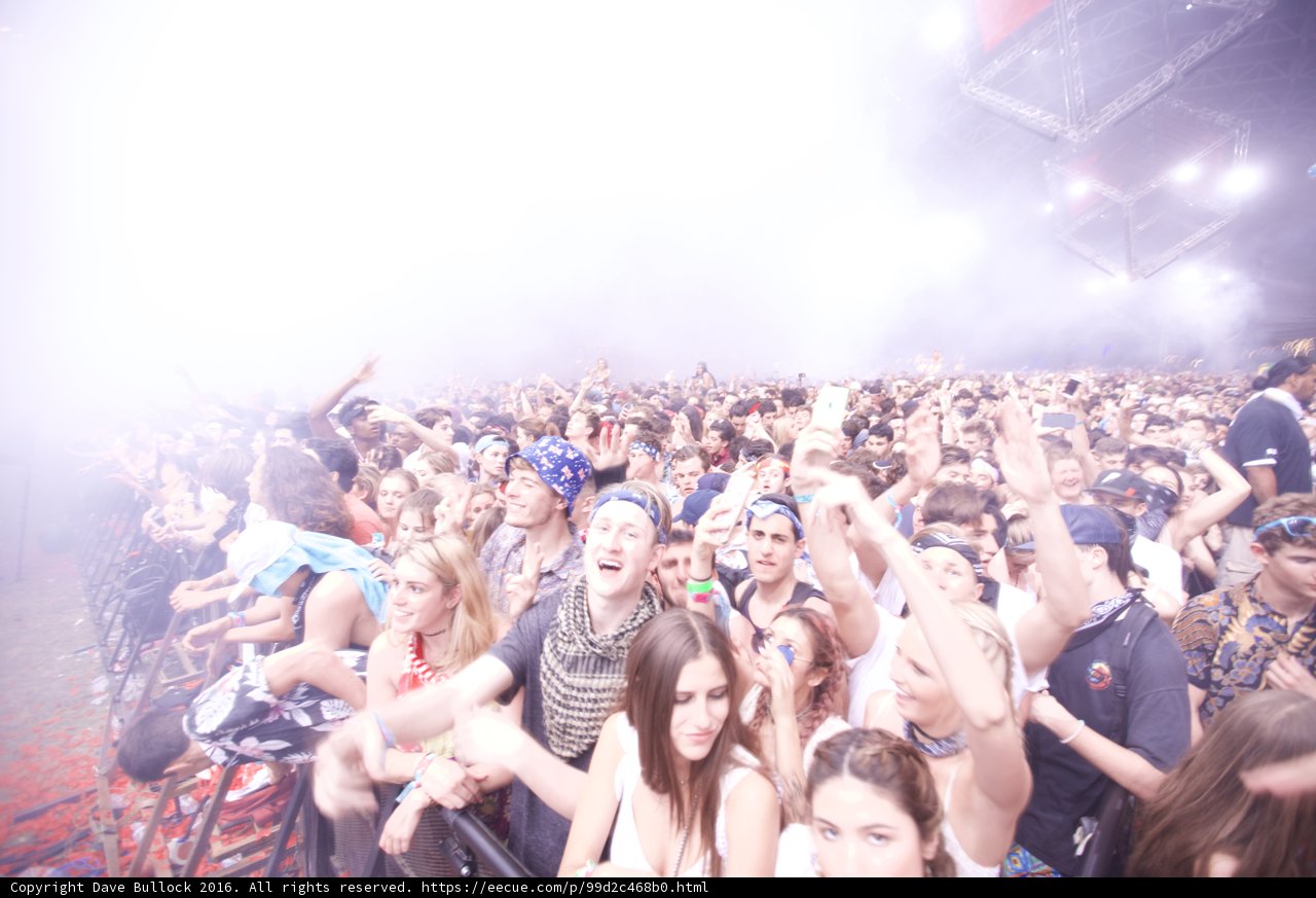 Smoky Haze at Coachella Concert