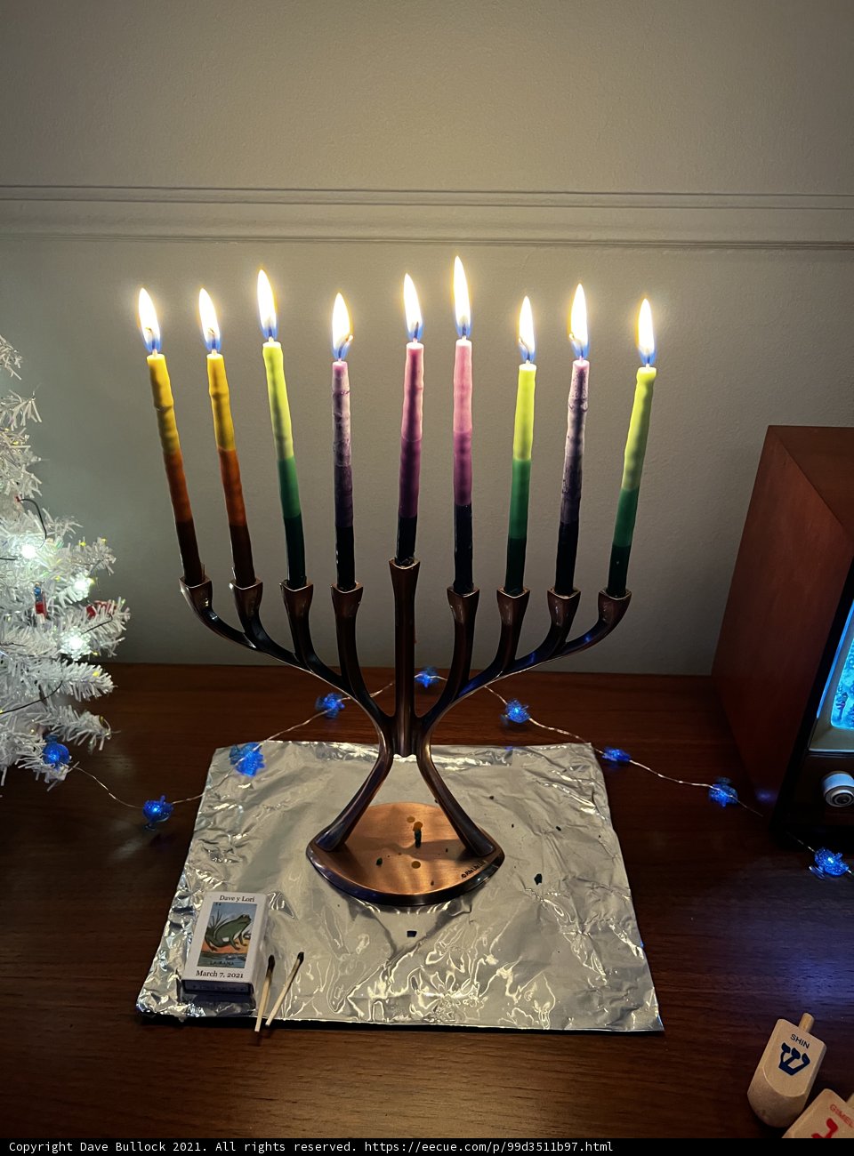 The Festive Glow of the Hanukkah Menorah