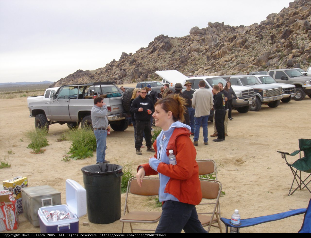 Desert Off-Road Gathering Among Rocky Hills