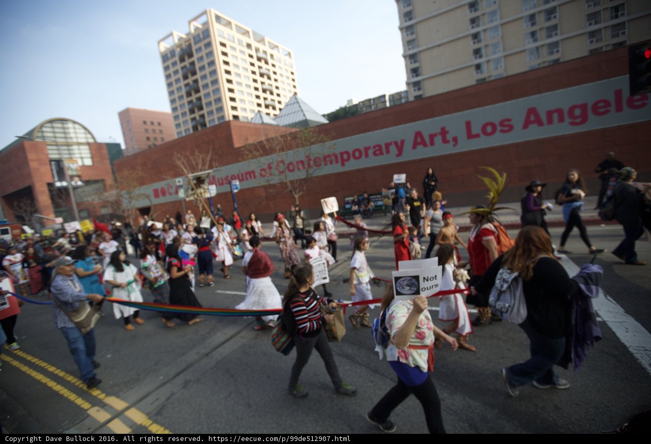 Protesters Marching Through the City