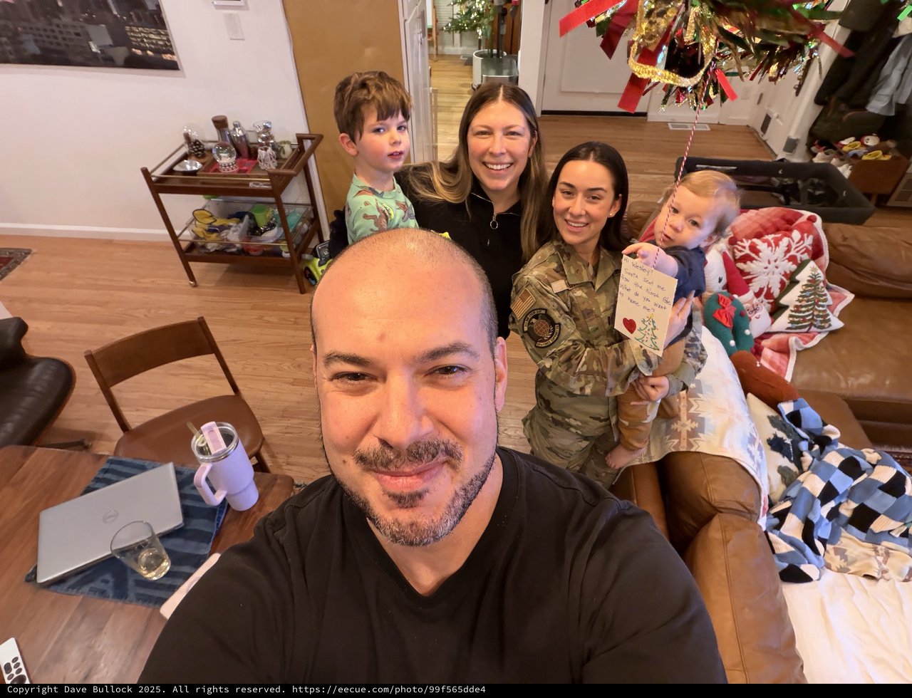 Family Selfie During Holiday Season at Home
