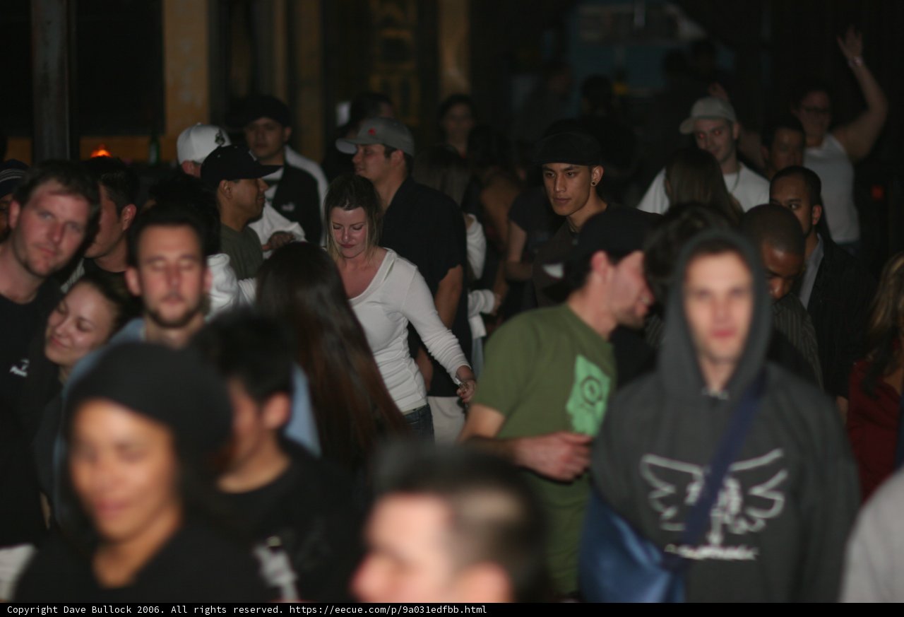 Urban Nightlife: A Crowd on the Move