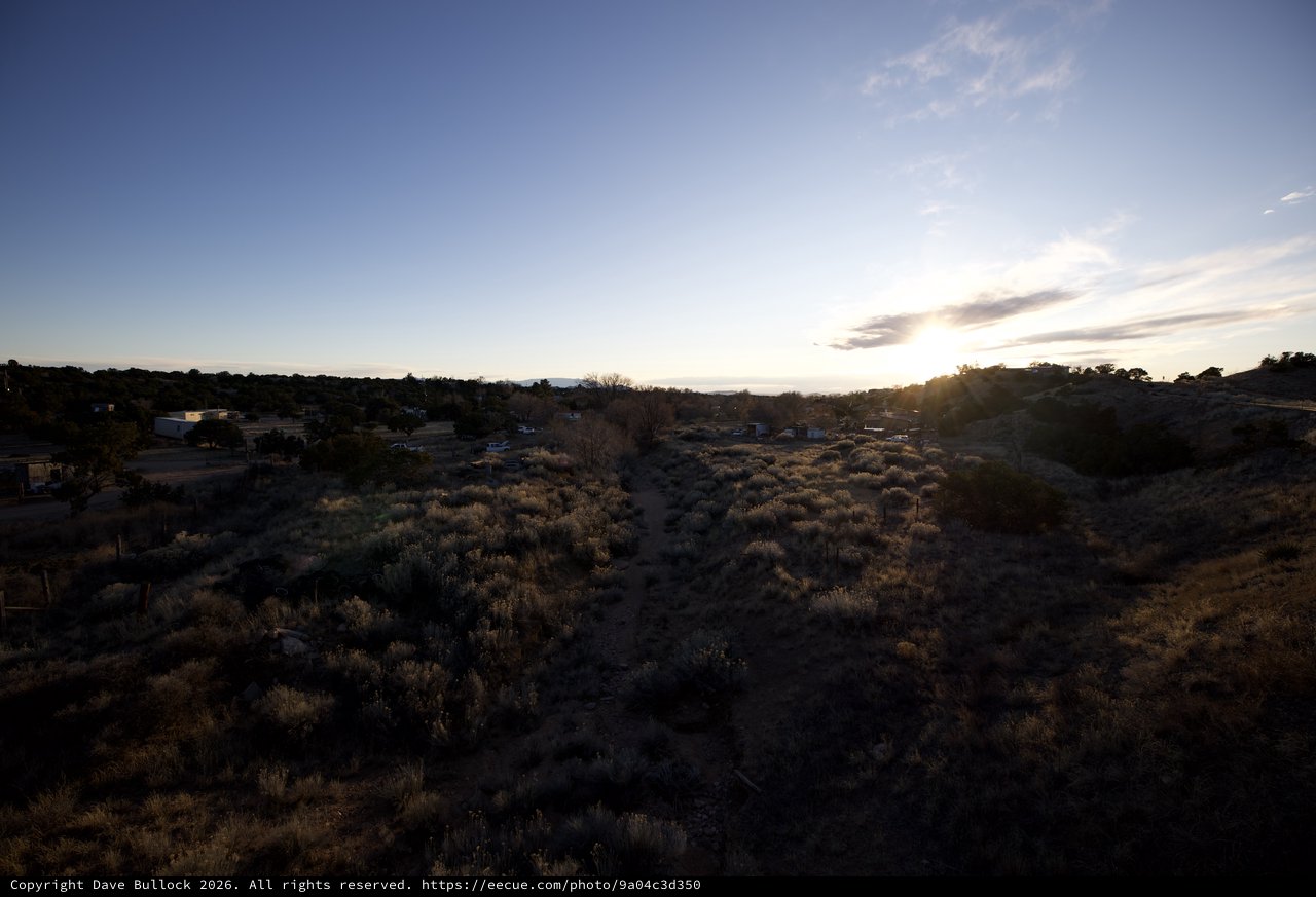 Desert Landscape at Sunset in Southwest Community
