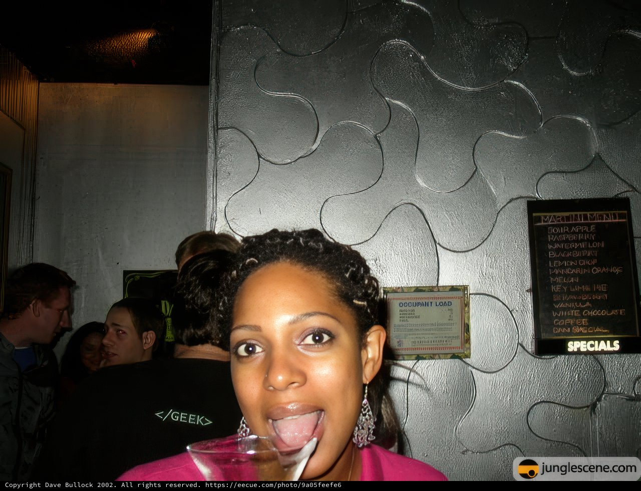Party Flicks: Woman Sticking Out Her Tongue