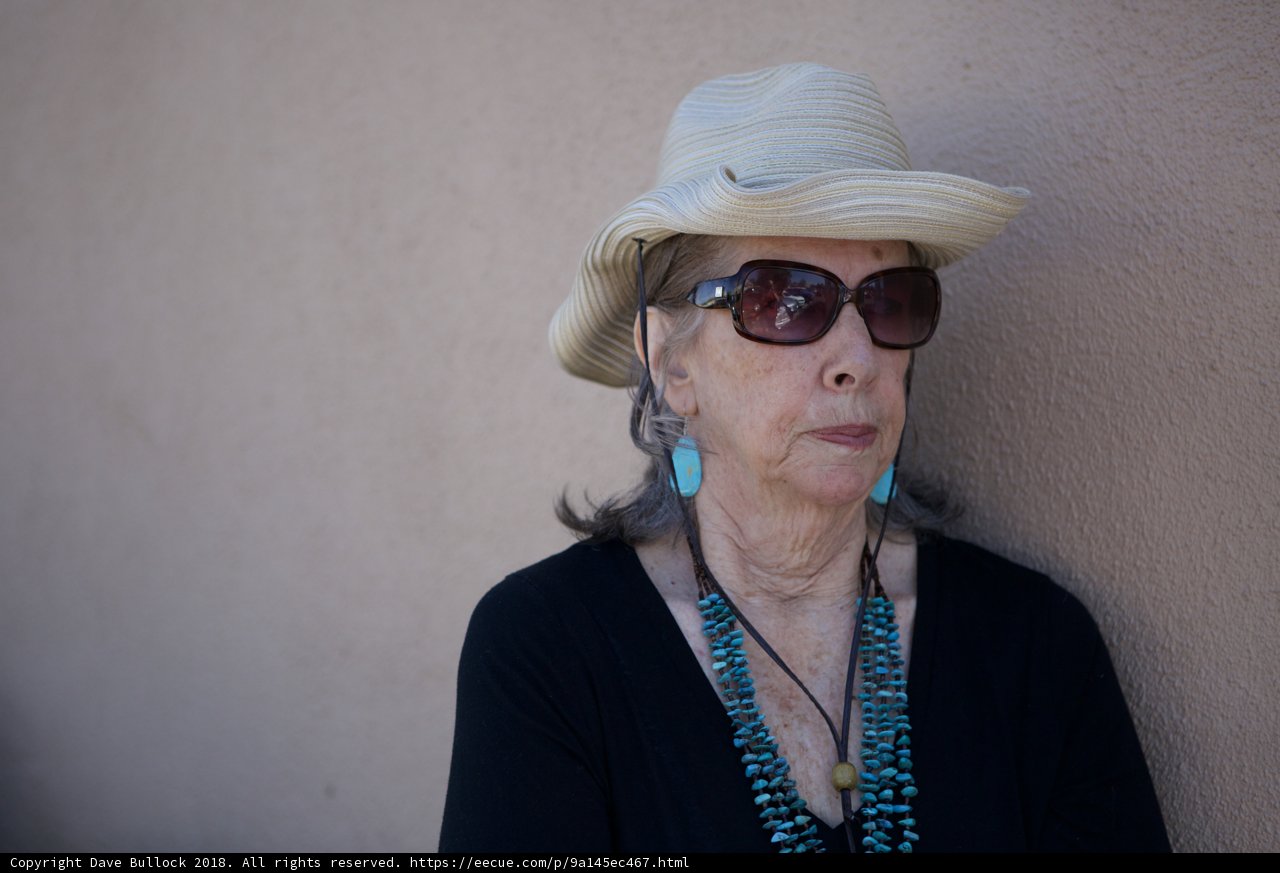Stylish Rhoda in Sun Hat and Sunglasses