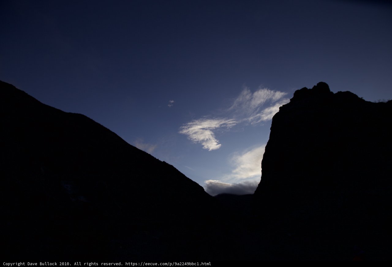 Mountain Range Sunset