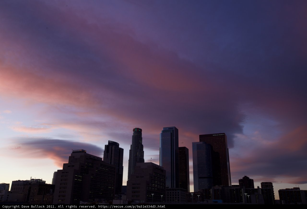 Sunset over the LA Metropolis