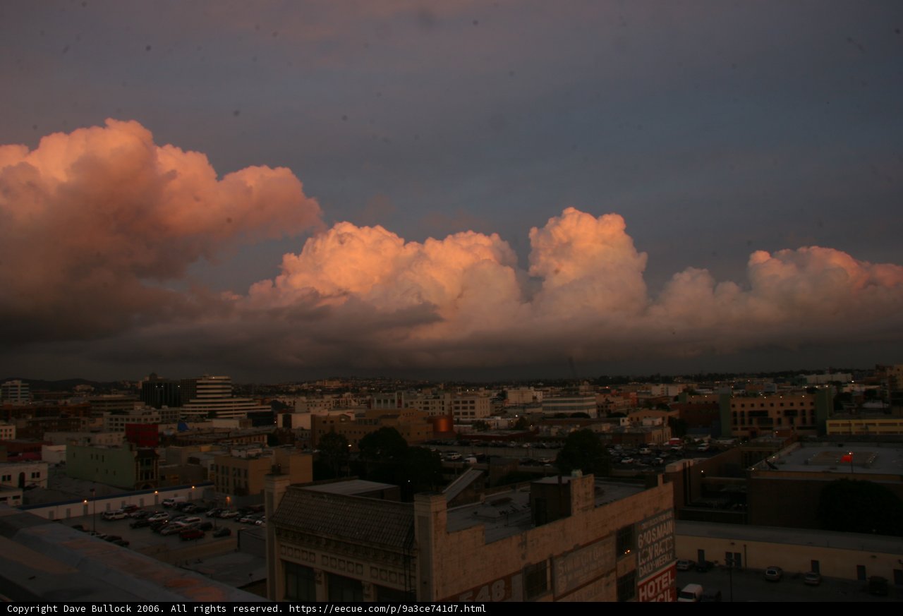 Cloudy Sunset over the Urban Jungle