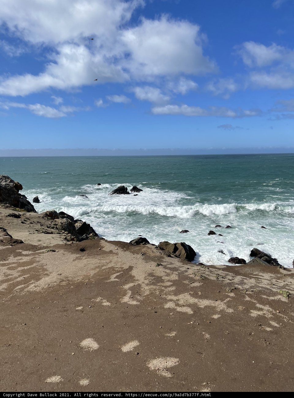 A Breathtaking View of the Ocean from a Cliff in Jenner, California