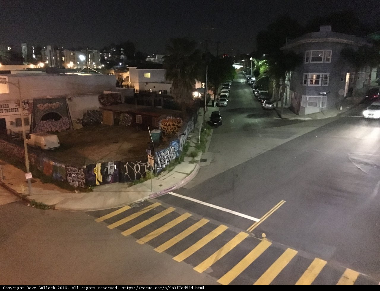 Street Art Under the Night Sky