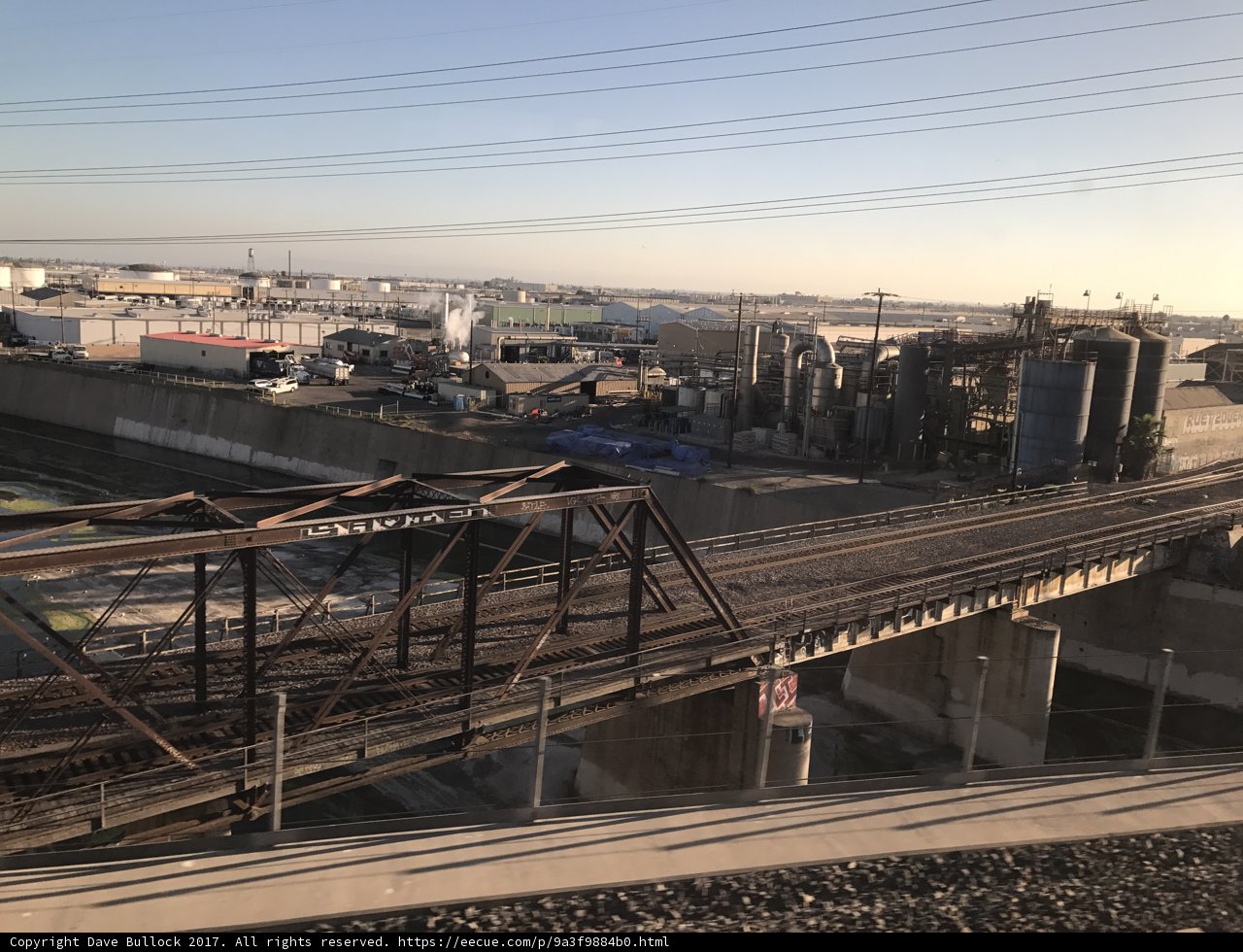 Urban Train Crossing Overpass