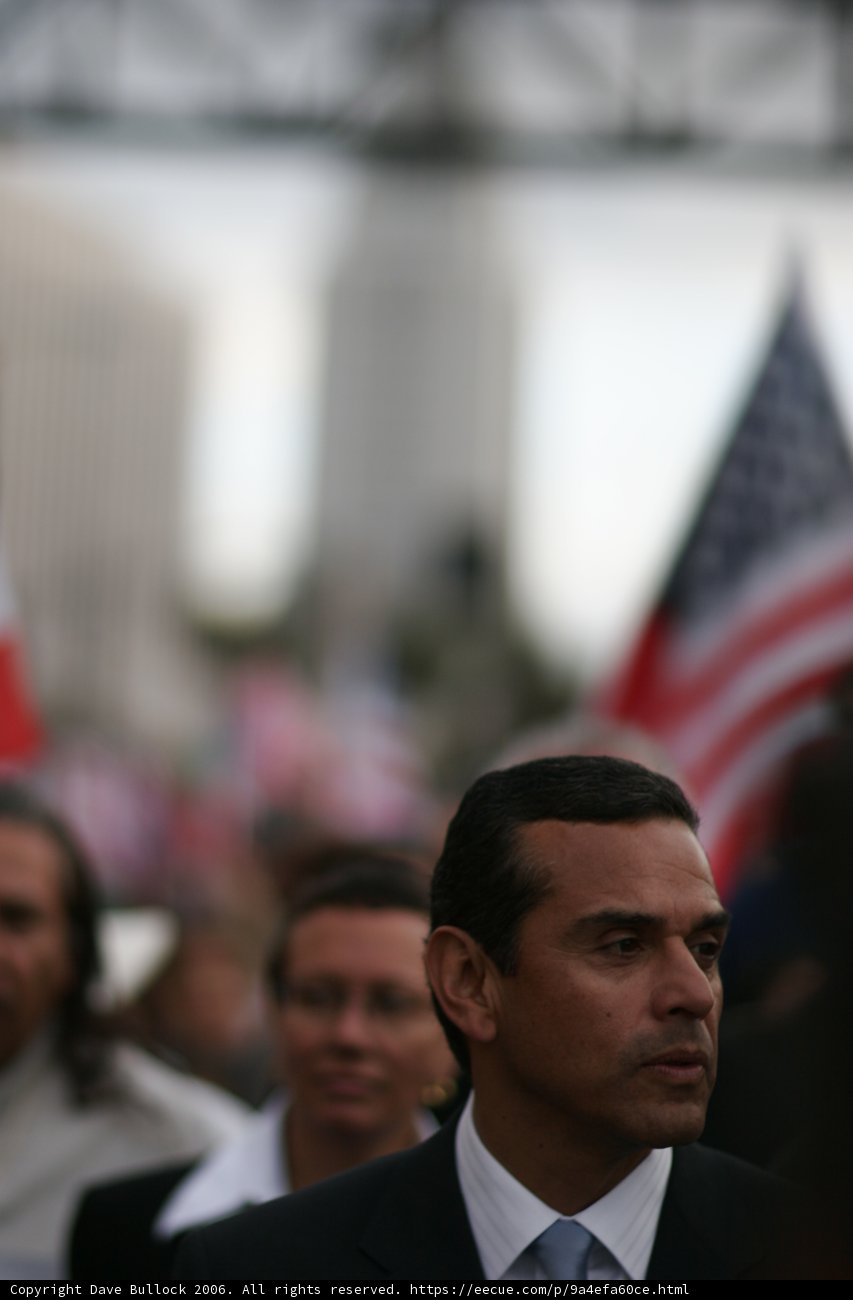 Antonio Villaraigosa Addresses the Crowd