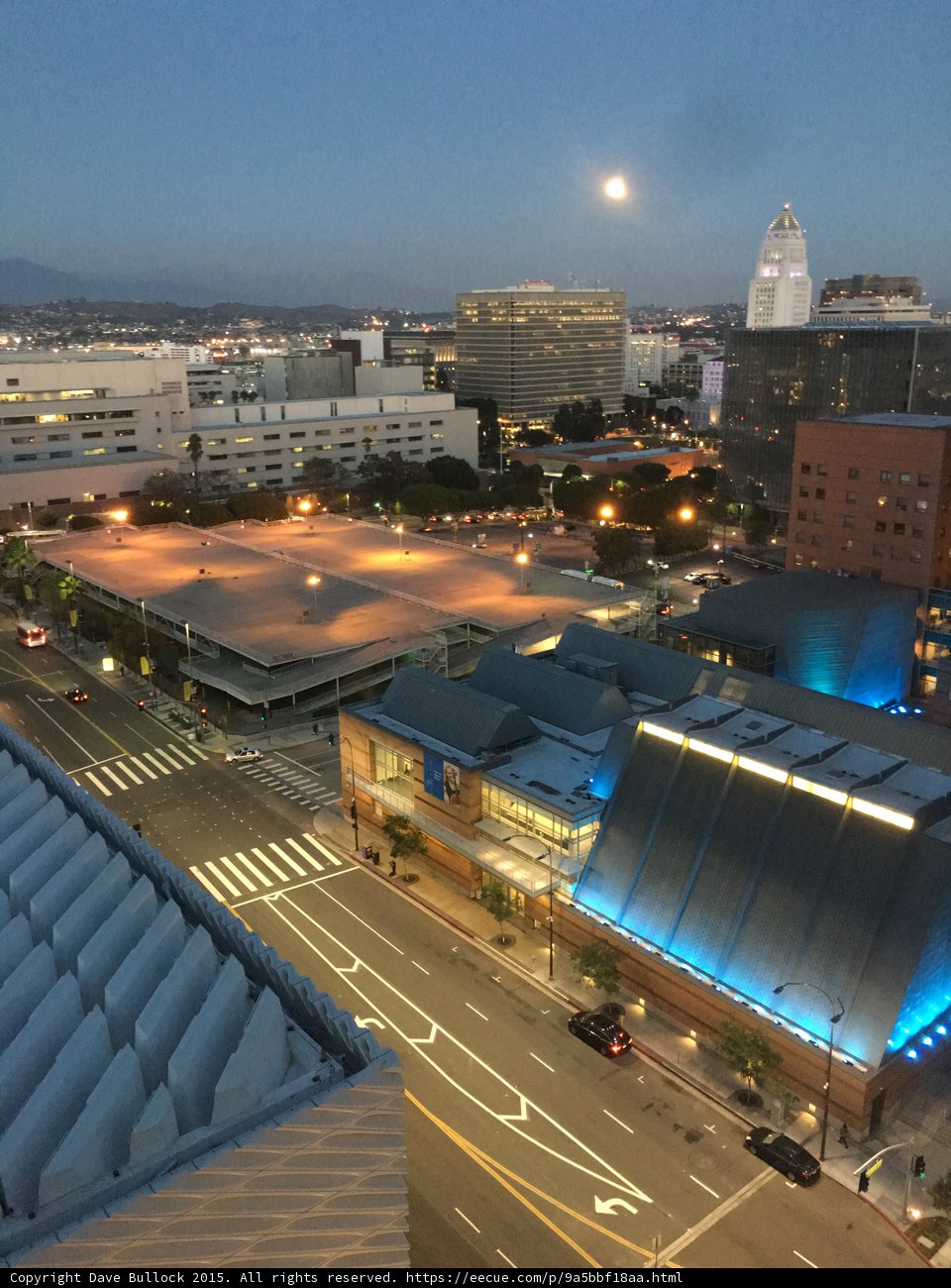 Moonset over the City of Angels