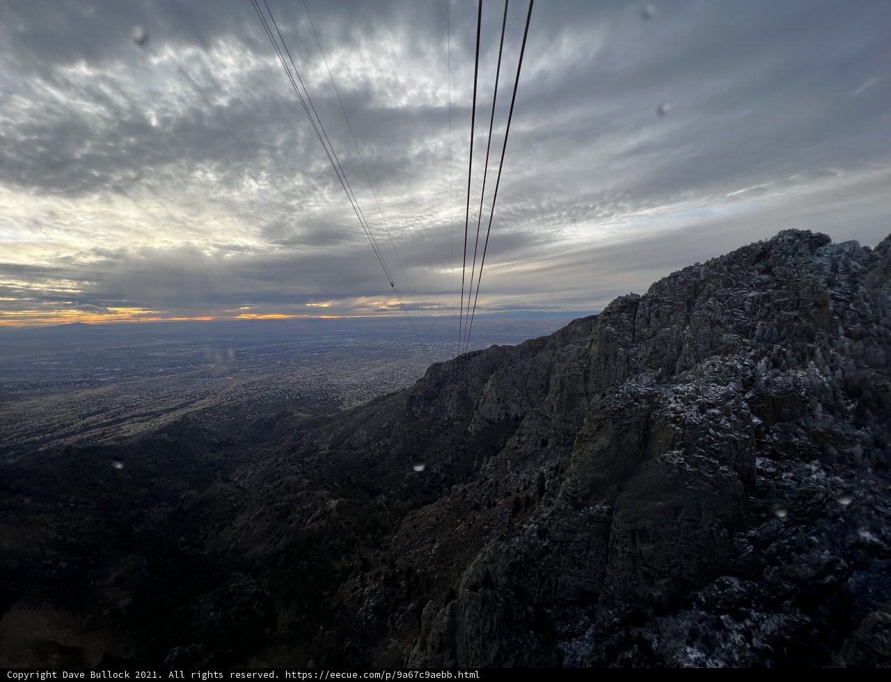 Majestic View of Albuquerque from the Mountain Top