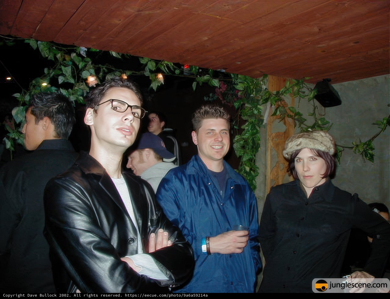 Three Men Having Fun at a Night Club