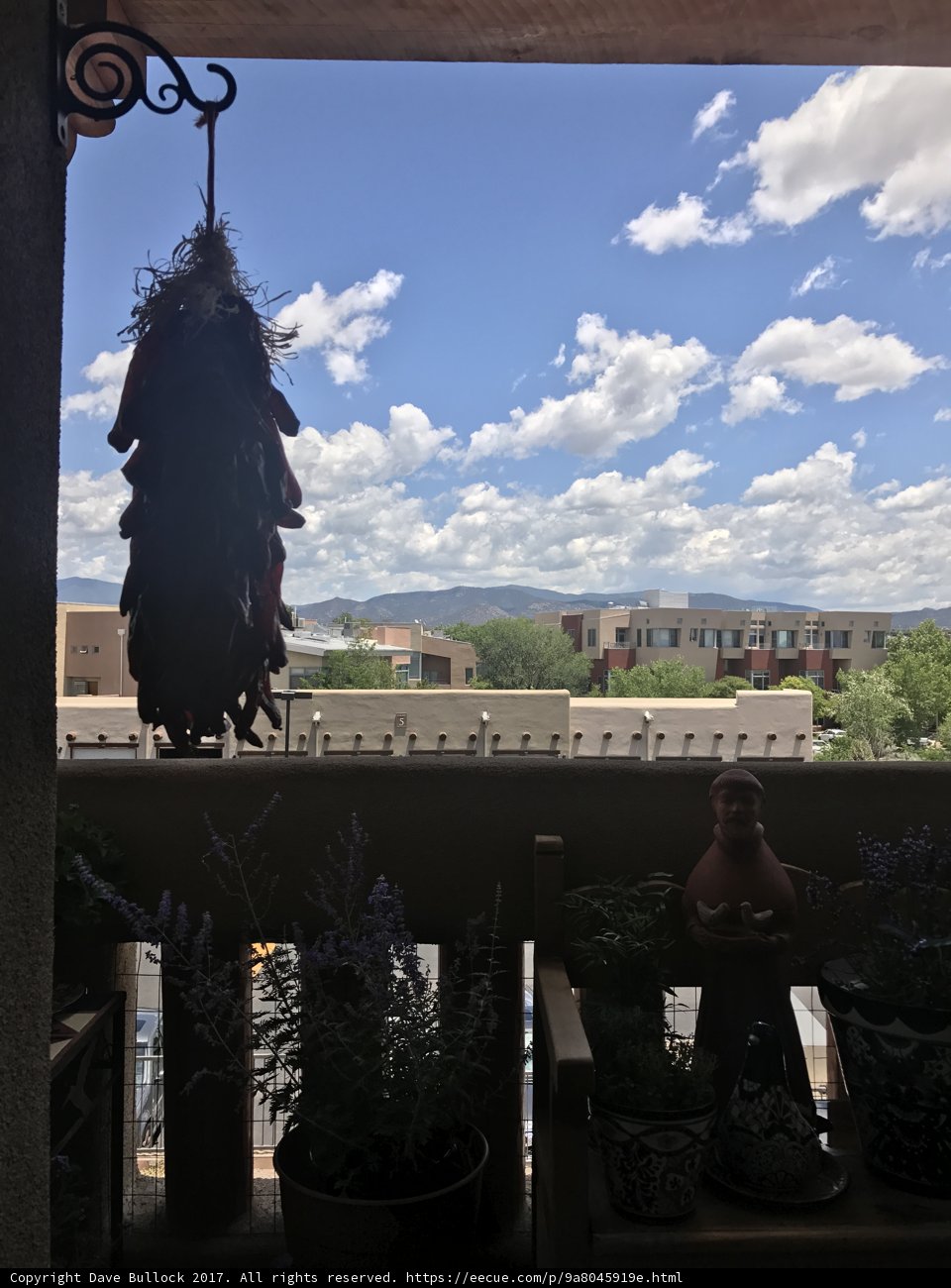 Mountainous City View from Beautiful Balcony
