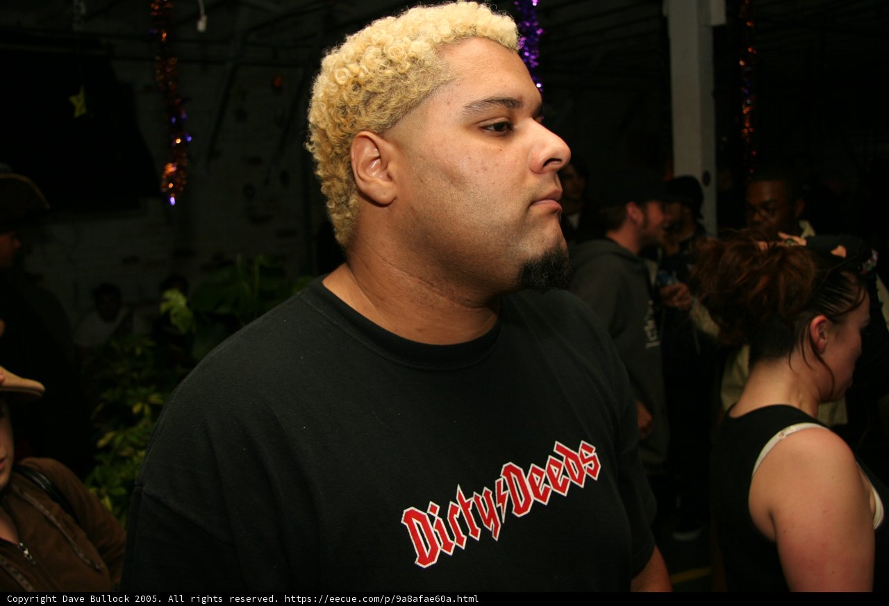 Blonde Man Enjoying Nightlife